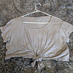Tan Crop Top